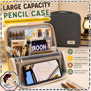 Multi-Layer Pencil Case Large Capacity Foldable Standable Student Office Stationery Cosmetic Makeup Organizer
