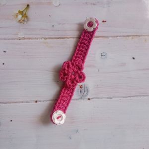 Konektor Masker Anak Lucu Cantik /  Pengait Masker Hijab Anak Perempuan Motif Bunga Handmade