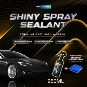 PENGKILAP BODY MOBIL & MOTOR CRYSTAL CLEAN SHINY SPRAY SEALANT 250 ML