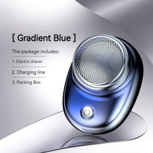 Mini Oval Electric Shaver for Men Portable Pocket Razor USB Rechargeable Compact Travel Facial Shaver Low Noise For Daily Grooming