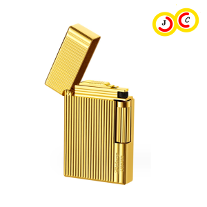 Premium Metal Body Dupont Gas Lighter Refillable Lighter Gold Colour Cheap Pemetik Api Murah Badan Besi Warna Emas 创意打火机