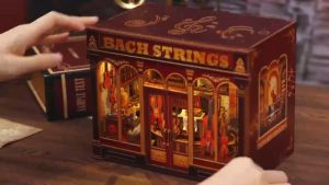 [Ready Stock} Cutebee 3D DIY Wooden Puzzle Miniature House Dollhouse Series Bach Strings CWGB404