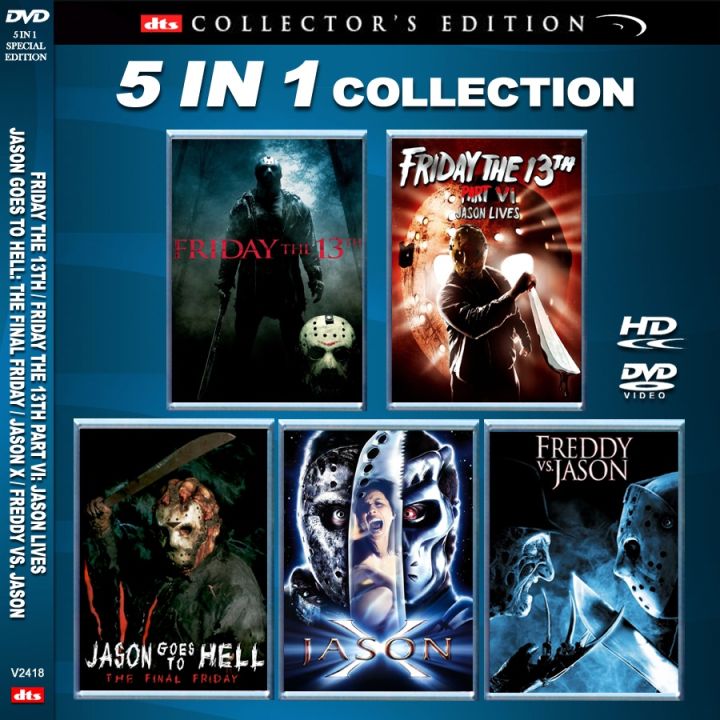 DVD Friday the 13th English Movie 5 In 1 Collection v2418 Lazada