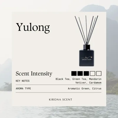 [KIRONA SCENT] Timeless Reed Diffuser 110ml | Black Ceramic | Aromatherapy Essential Oil Home Fragrance | Hotel Inspired Scents