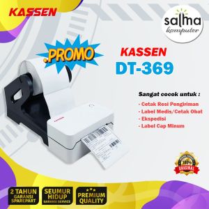PRINTER RESI THERMAL LABEL KASSEN DT 369 - BLUETOOTH PRINTER THERMAL