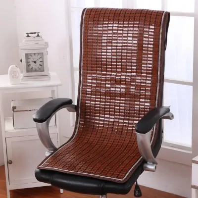 Bamboo One-piece Cooling Backrest Mat Chair Cushion Non-slip Breathable Mahjong Block Chair Bamboo Mat