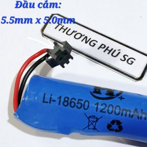 Pin sạc Lithium ion 18650 3.7V 1200mAh / 2000mAh dùng cho các thiết bị điện tử dân dụng...