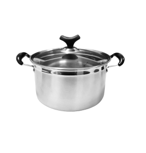 Cookware Double High Pot Household Kitchenware European Style Pot and Pans Glass Cover Kaserola
