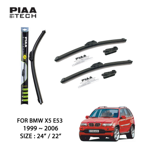 BMW X5 E53 PIAA Si-Tech Silicone Wiper (24" / 22")