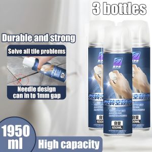 Tile Hollowing Agent Ceramic Tile Adhesive Repair Glue Hollow Tile Repair Injection Gap Filler Strong Bonding Floor Wall Tile Fixing Adhesive with Bendable Nozzle 650ml