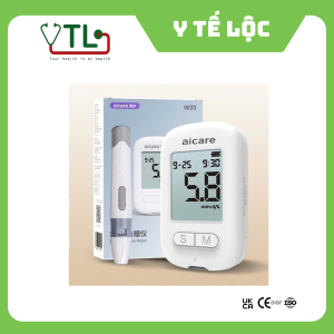Máy Đo Đường Huyết ACCU Chính Hãng AICARE W33 + 25 que + 25 kim ( có thể chỉnh đơn vị mg/dL - mmol/L )