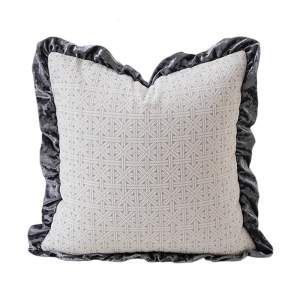 Airy Lightweight Cotton Pillow Case With Yarn Texture Heat Resistant Decorative Cushions Cover For Holiday