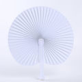 10pcs Heart Shape Paper Fan Blank Folding Fan Handheld Fans Wedding Dekorasi. 