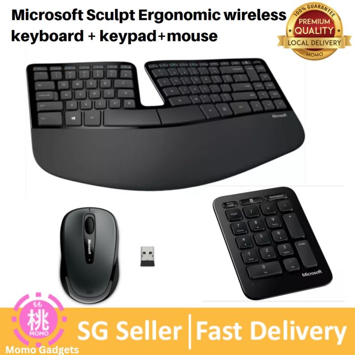 Microsoft Sculpt Ergonomic Keyboard wireless keyboard (5KV-00001 ...