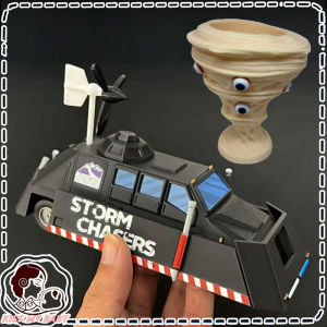 Storm Chaser Car Toy Set With 3D Tornado Model Windmill Wheels STEM Weather Science Gift