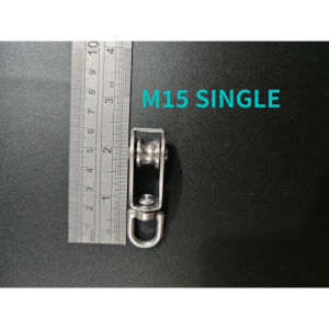 Pulley Swivel Stainless Steel 304 Lifting Rope Crane Fixed Pulley Lifting Wheel Single/Double wheel