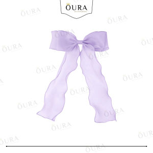 Jepit Rambut Pita Panjang Organza Tile Gelombang Aesthetic Korean Style Hairclip Ribbon Wave Ikat Rambut Pita Panjang Aksesoris