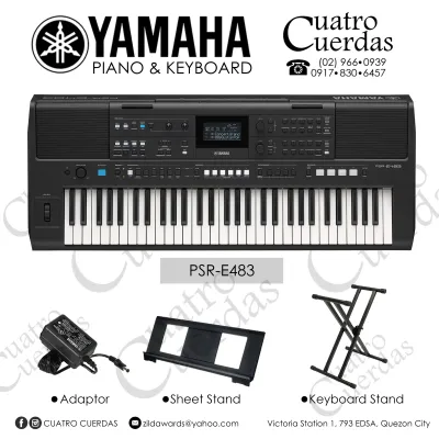Yamaha PSR E483 61-Keys Portable Keyboard New Model