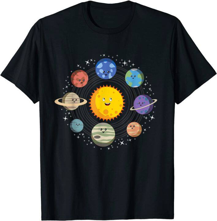 Solar System, Planets Space, Galaxy Cotton T-shirt for Men and Women ...