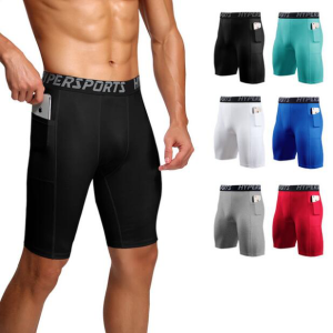 HOLA Summer Pro Sports Tight Shorts Mens Fitness Running Stretch Basketball Bottom Training Quick-drying Compression Pants