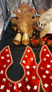 Mahkota pengantin tidung adat kalimantan utara