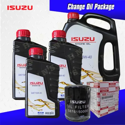 ISUZU Select Engine Oil 15W-40 API CI-4 Oil Change Package for Isuzu D-Max (2012 up) / Mu-x ( 7 liters + Oil filter )