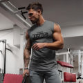 Muscleguys Brand Gyms Stringer Tank Top Men Workout Sleeveless Shirt Bodybuilding Clothing Fitness Mens Compression Vest Muscle Men Tanktop. 