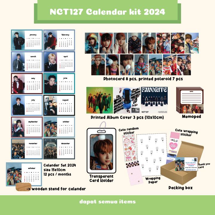 NCT127 2024 Calendar Kit Set | Lazada Indonesia