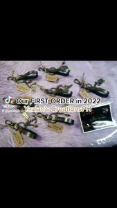 High Quality Thailand Leather-Personalized Key Chain or Key Holder with Your Name on It and a Charm