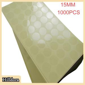 [Hilldora] 1000 15 mét rõ ràng Vòng Sticker vòng trong suốt nhãn vòng tròn PVC niêm phong nhãn