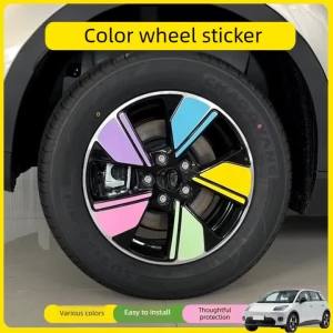 sapid For AION UT Car Wheel Hub Sticker Colorful Stickers on Car Body Wheels Scratch Resistant Decorative Stickers Q8P1R