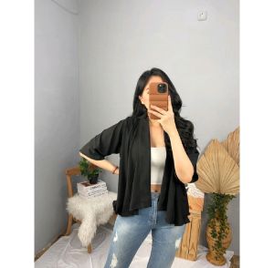 Ami Collection - Kimono Outer Basic / Outer Wanita Polos / Outer Basic / Kimono Outer