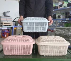 COMBO Rổ Vuông Có Nắp Đậy Nhựa Việt Nhật Rổ Đựng Rau Củ Quả Bát Đĩa 3270