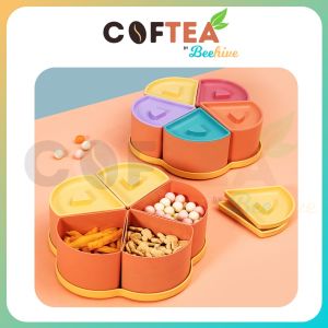 Orange Festive Serving Tray with Cookies & Gummies