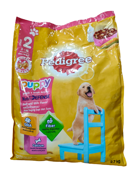 Thailand Pedigree Puppy Dog Food. Beef Milk Flavor. Stage 2. 3 18 months. 2.7 kgs. Lazada PH