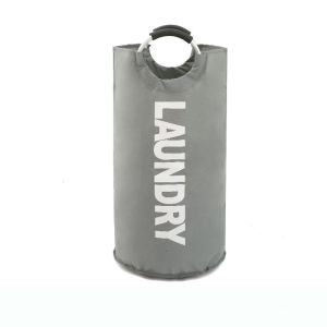 Portable Waterproof Dirty Cloth Laundry Basket Bag with Handle