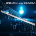 แบริ่งเชิงเส้นรางสไลด์คู่มือเพลา เพลาคู่มือสไลด์เชิงเส้น SBR20-1000mm Linear Slide Rail Shaft + 4pcs SBR20UU Baring Slide Block Hot 2ชิ้น. 