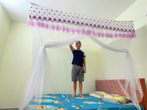 MÀN MẮC DÂY CAO CẤP Chất Liệu Tuyn Lạnh Thái - Đủ màu - Đủ size ( 1m4x2m/1m6x2m/1m8x2m/2mx2m2)