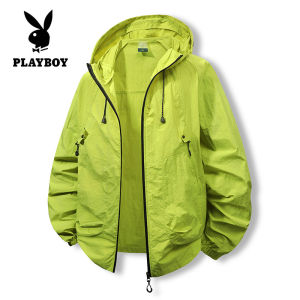 PLAYBOY Hooded breathable sunscreen jacket quick drying UV jacket