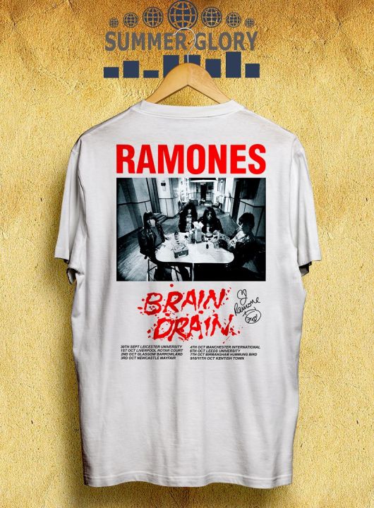 RAMONES T-SHIRT KAOS BAND RAMONES KAOS BAND PUNK Kaos Cotton
