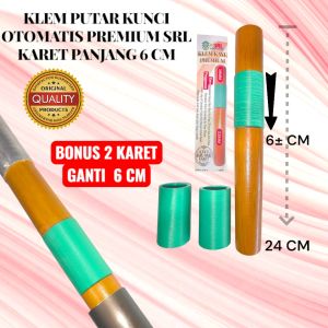 KLEM PUTAR OTOMATIS PREMIUM SRL DENGAN KARET EXTRA PANJANG 6 CM DAN 2 BUAH KARET CADANGAN KLEM GANTI ATUR TINGGI RENDAH PIPA GALAH SAWIT COD