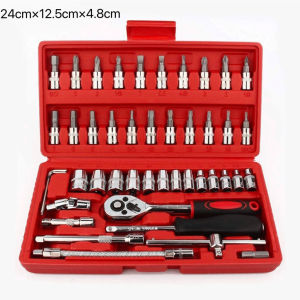 Kunci SOK 46 PC Set Socket 46 sets of Auto Repair Tools kunci shock set lengkapkunci sok 1 setkonci sok 1 set lengkap murahkunci tracker cvt full set