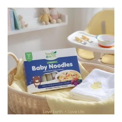 Le Organic Baby Noodles - Carrot Sweet Potatoes and Spinach
