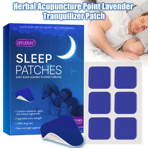 Herbal acupoint lavender soothing patch to reduce stress and resist fatigue