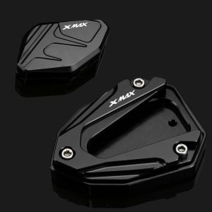 For Yamaha XMAX 300 250 125 2017 - 2023 V1 V2 Enlarge Plate Motorcycle CNC Foot Side Non-Slip Support Enlarger Kickstand Pad Accessories