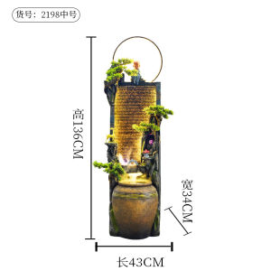 Home Decoration Items Water Fountain Water Feature Decorative Items Display Decorative Accessories Water Fountain Indoor Chinese Zen Flowing Water