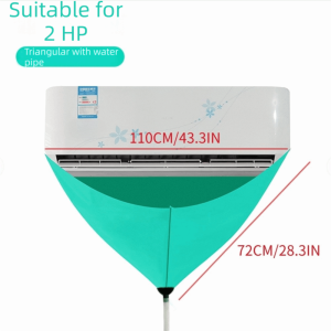 YESMILE Thickened PVC Air Conditioner Clean Cover Waterproof Leak-proof Air Conditioner Cleaning Kit Durable Drain Aircon Cleaning Bag Home Use