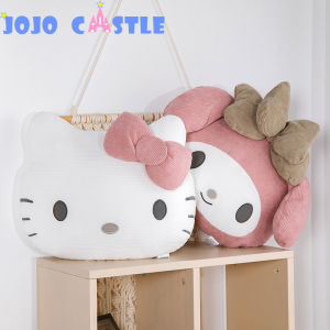 Kawaii Sanrio Plush Anime My Melody Retro Pillow Hello Kitty Plush Toys Accessories Soft Plushie Gift for Girl 凯蒂猫 美乐蒂 三丽鸥抱枕
