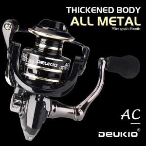 COD Reel Rill Alat Pancing DEUKIO AC2000 Spool Dan Handle Besi Ratio 5 2 1 Metal Murah Kuat