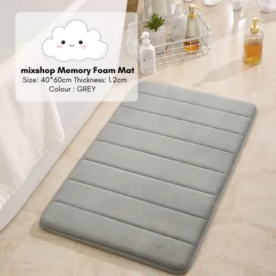 mixshop Premium Extra Thick Memory Foam Floor Mat Anti Slip [Available in 9 Colours SG READY STOCK